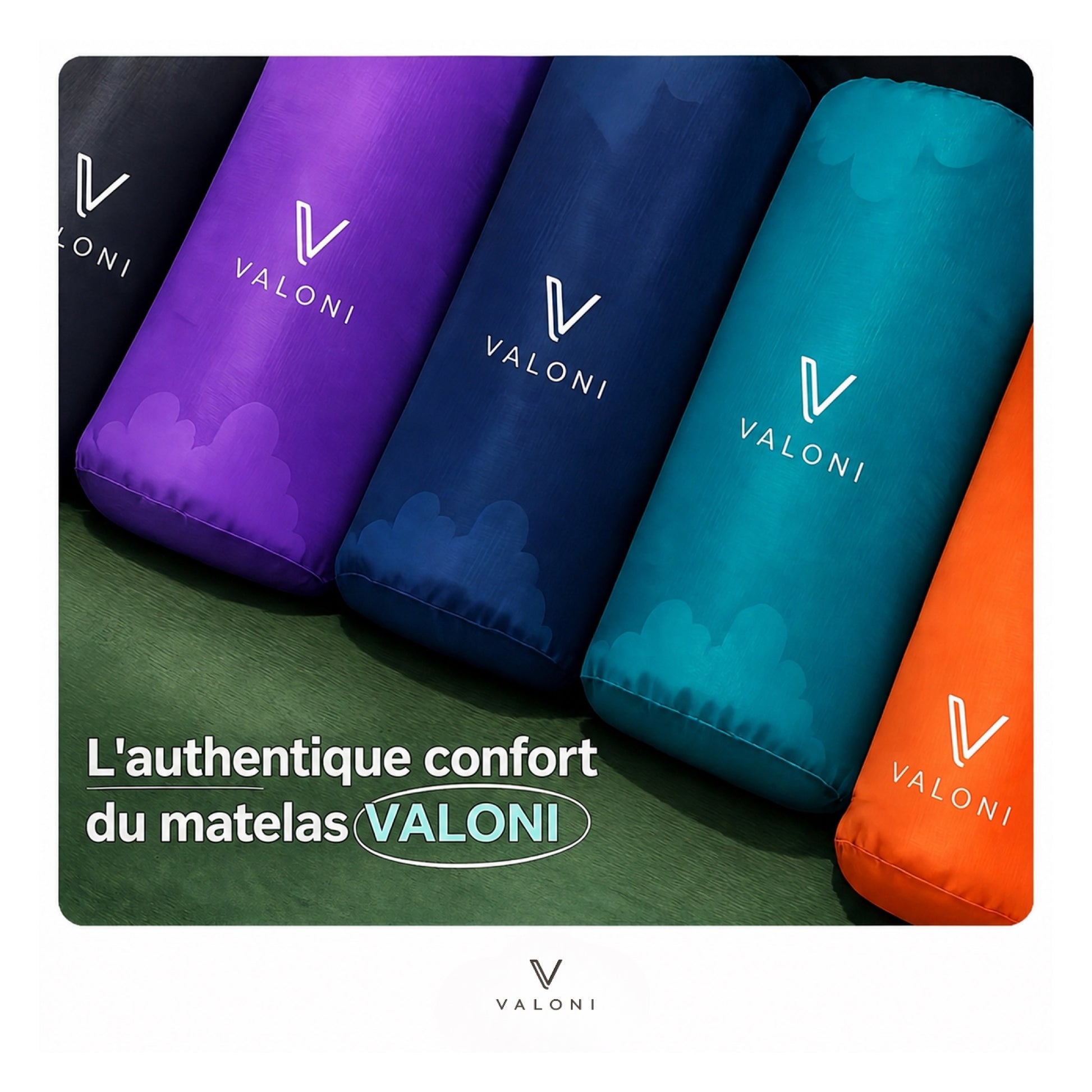 Matelas gonflable VALONI plié compact