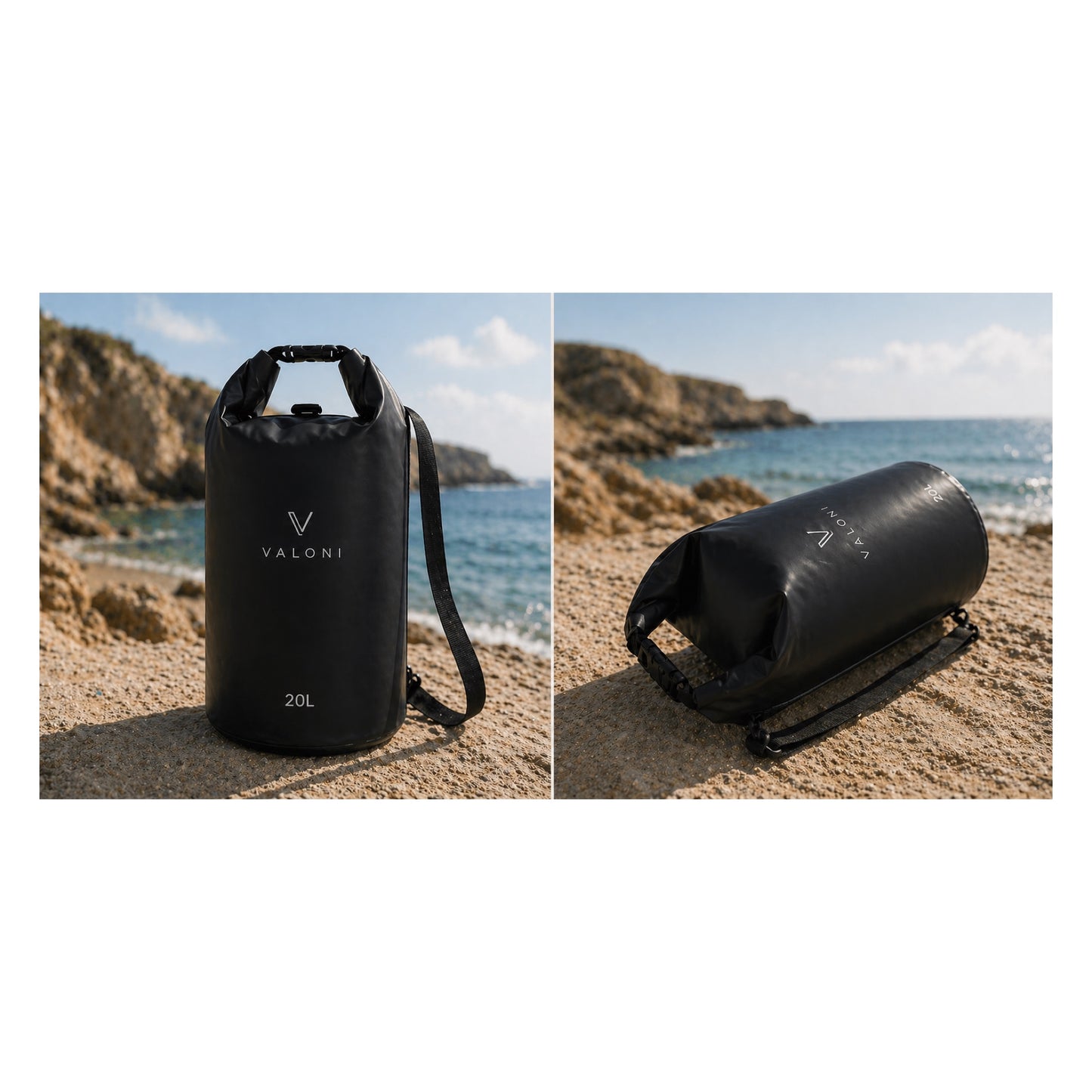 Sac étanche VALONI 20L fermeture roulée